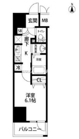 ライジングプレイス亀戸の物件間取画像